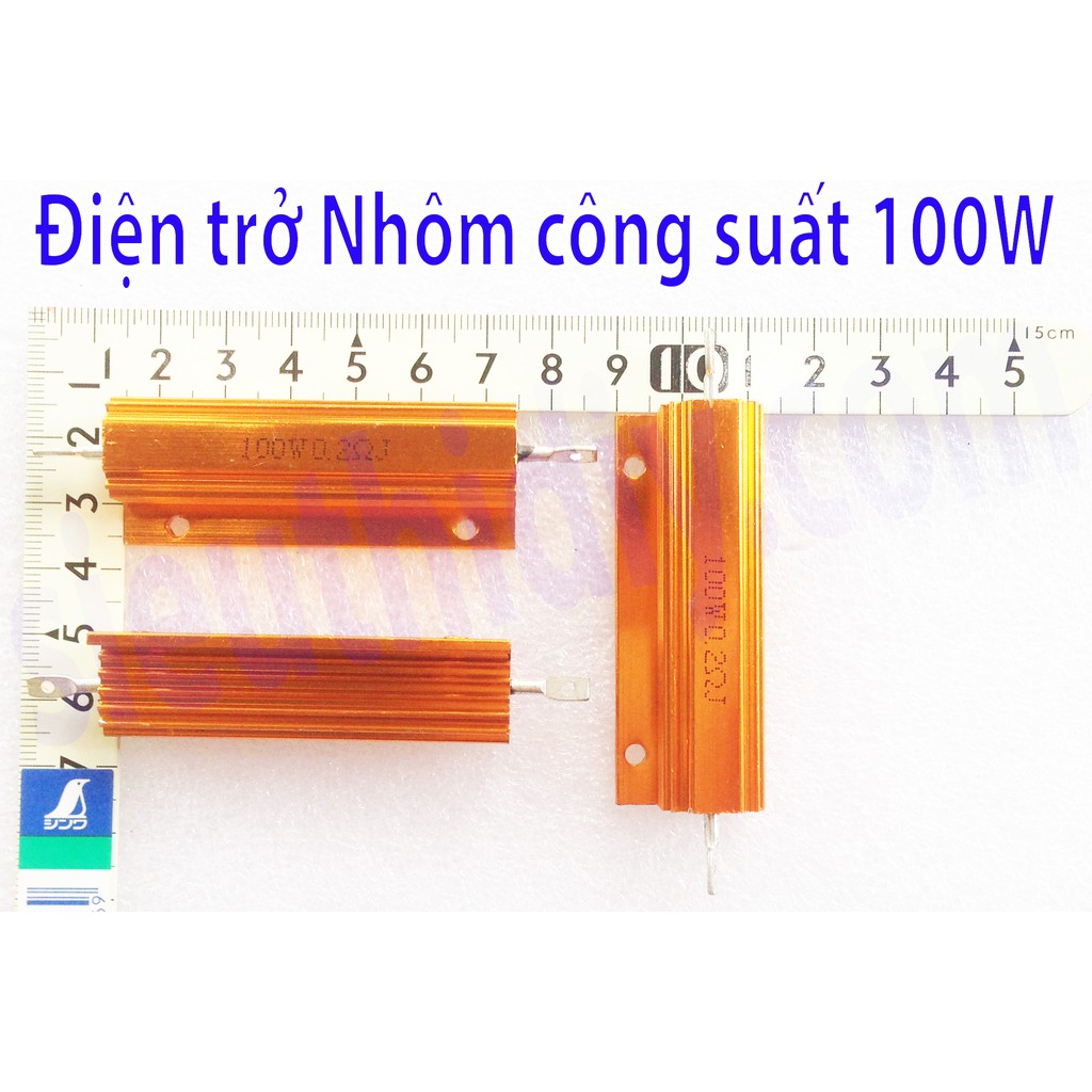 Điện trở công suất Nhôm 100W 1R 2R 0R5 0R2 0R1 0R05 0.5R 0.2R 0.1R 0.05R