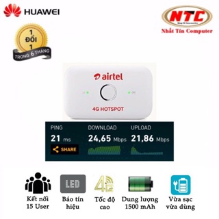 Bộ Phát Wifi 4G Huawei E5573Cs-609, Tốc Độ 150Mbps, Hỗ Trợ 10 Máy
