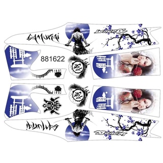 (Nhiều màu)Tem WAVE 50cc-100cc mẫu SAMURAI mới tem 3 lớp