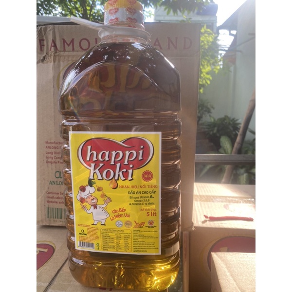 Dầu Ăn Happi Koki 5Lít (siêu tiết kiệm)