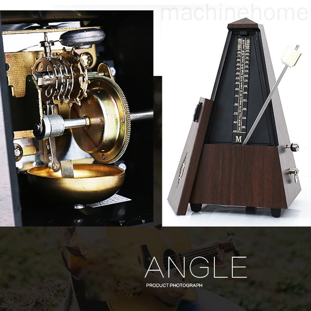 Máy đếm nhịp kiểu tháp chuông đàn guitar piano violin có con lắc cơ học chuyên dụng