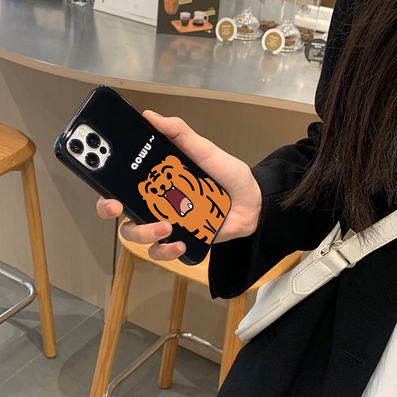 Ốp Điện Thoại Hình Hổ Hoạt Hình Dễ Thương Cho Iphone14 11 12 13 PRO MAX
