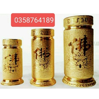 Bình ống-ống đựng nhang thờ cúng hàng kim sa vàng ,nhiều kích thước lựa chọn phù hợp với không gian thờ cúng