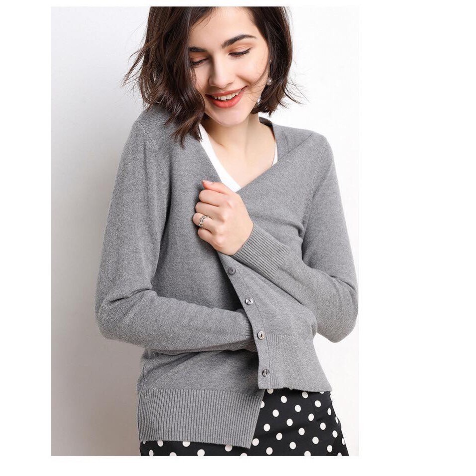 Áo len nữ Cardigan lông cừu xuất Nhật (hàng Quảng Châu chất siêu đẹp) | BigBuy360 - bigbuy360.vn