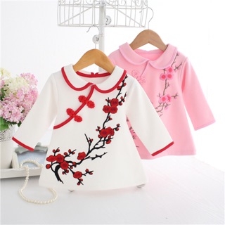Váy tết điệu cho bé gái