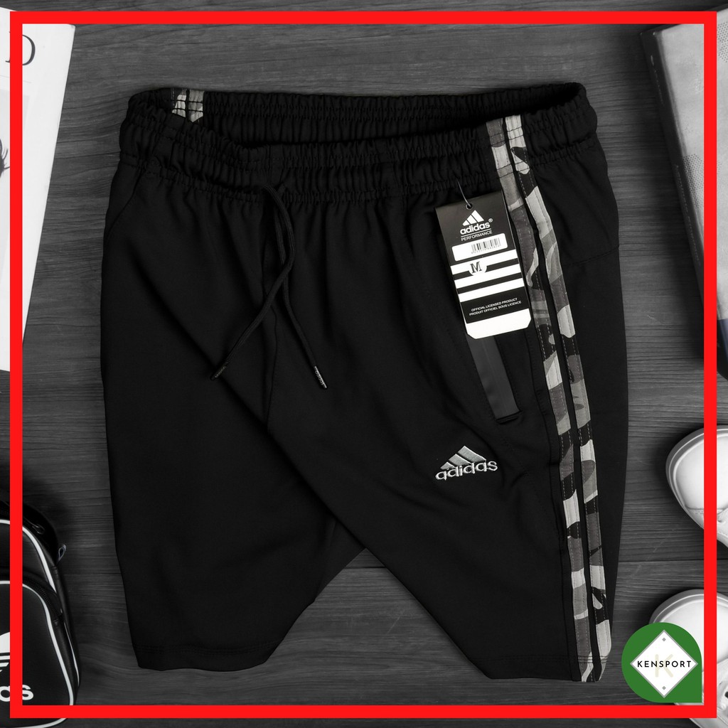 Quần short thun thể thao nam, Quần đùi nam thun poly thoáng mát thấm hút mồ hôi cao cấp co dãn 4 chiều - QS28 | BigBuy360 - bigbuy360.vn