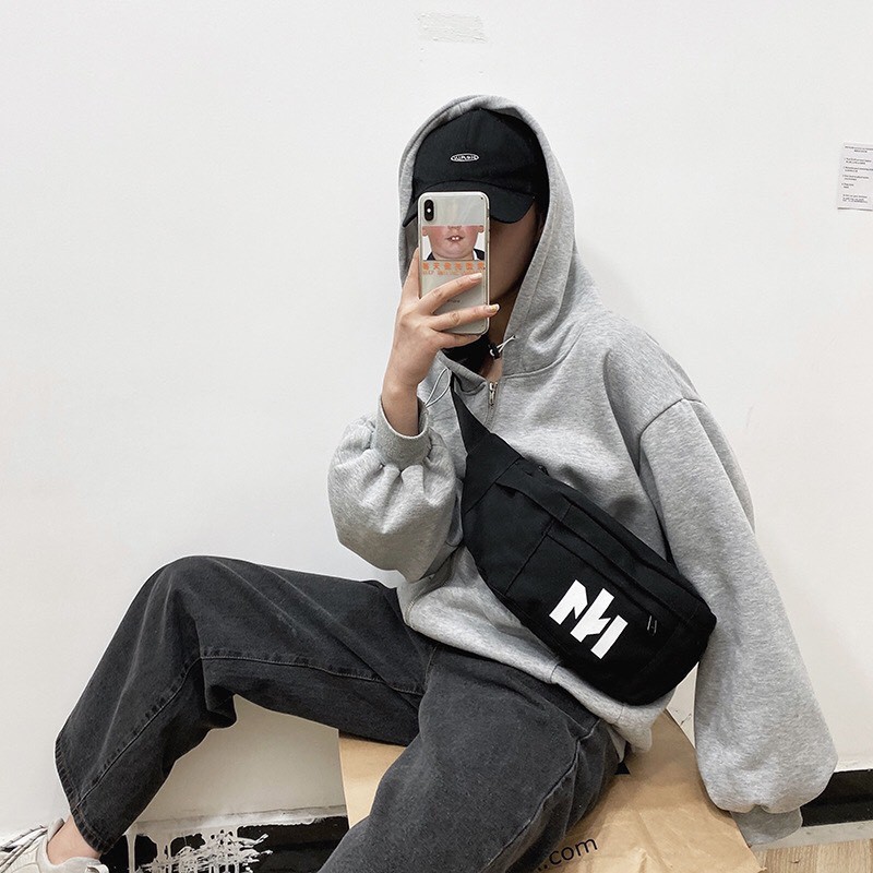 HeyMister - Túi bao tử HeyMister Black-White Bag nam nữ HM10 | BigBuy360 - bigbuy360.vn