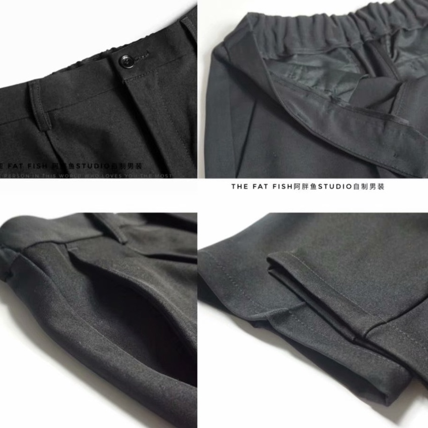 Quần jogger nam fashion lụa  Hàn Quốc simple from rộng unisex  mùa hè  màu đặc  tiện nghi  mềm mại cảm giác treo  xi lanh thẳng  trang chủ  cặp đôi cùng kiểu