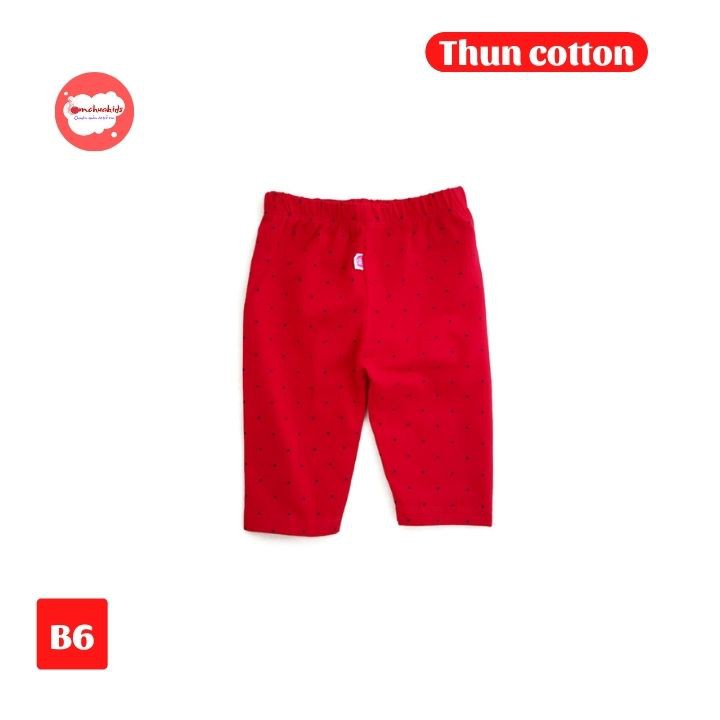 Quần legging lửng bé gái  từ 8-22kg -quần leggin- chất thun cotton co giãn thoải mái - Tomchuakids