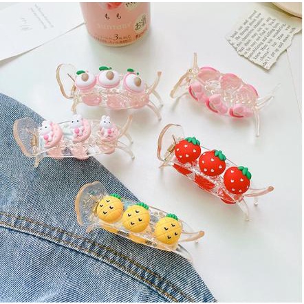 Kẹp càng cua (gấp tóc) đính icon hoạt hình 3 răng xinh xắn DTOnline 3răngdài_HH