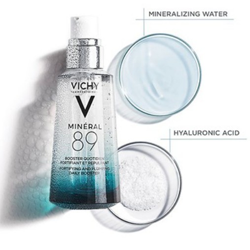 [Cấp ẩm sâu-da phục hồi nhanh] Serum Dưỡng Chất Khoáng Cô Đặc Vichy Mineral 89 50ml nội địa Pháp mịn màng trắng hồng