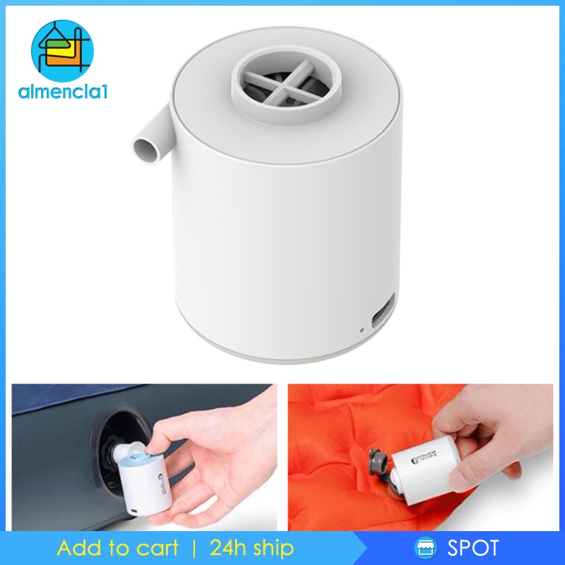 [ALMENCLA1] Mini Air Pump USB Rechargeable Quick-Fill Tiny Pump for Floats Swimming Ring