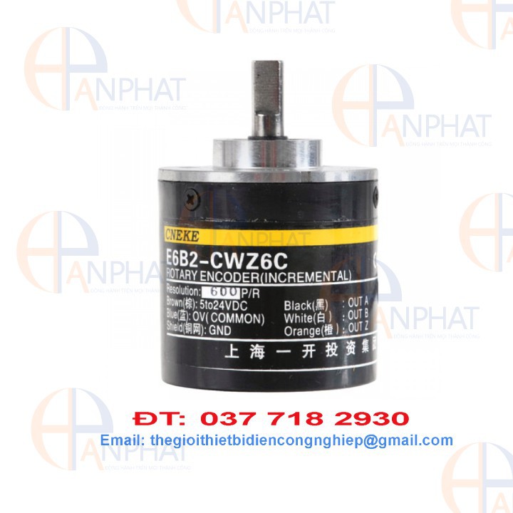 Encoder Omron E6B2-CWZ6C 600 xung (600p/r), nguồn 5-24VDC