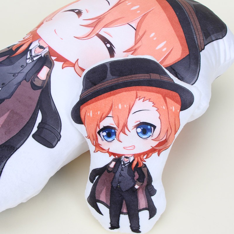 Thú Nhồi Bông Hình Nhân Vật Nakahara Chuuya Osamu Dazai Trong Anime Bungo Stray Dogs  Plush Stuffed Cushion Pillow