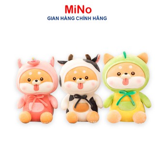 Gấu Bông Shiba Biến Hình Dễ Thương, Vải Mềm Mịn Nhồi Bông Cao Cấp MINO