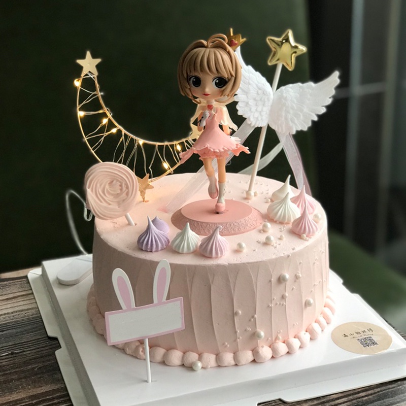 Búp Bê Công Chúa Disney 3D Trang Trí Bánh Kem