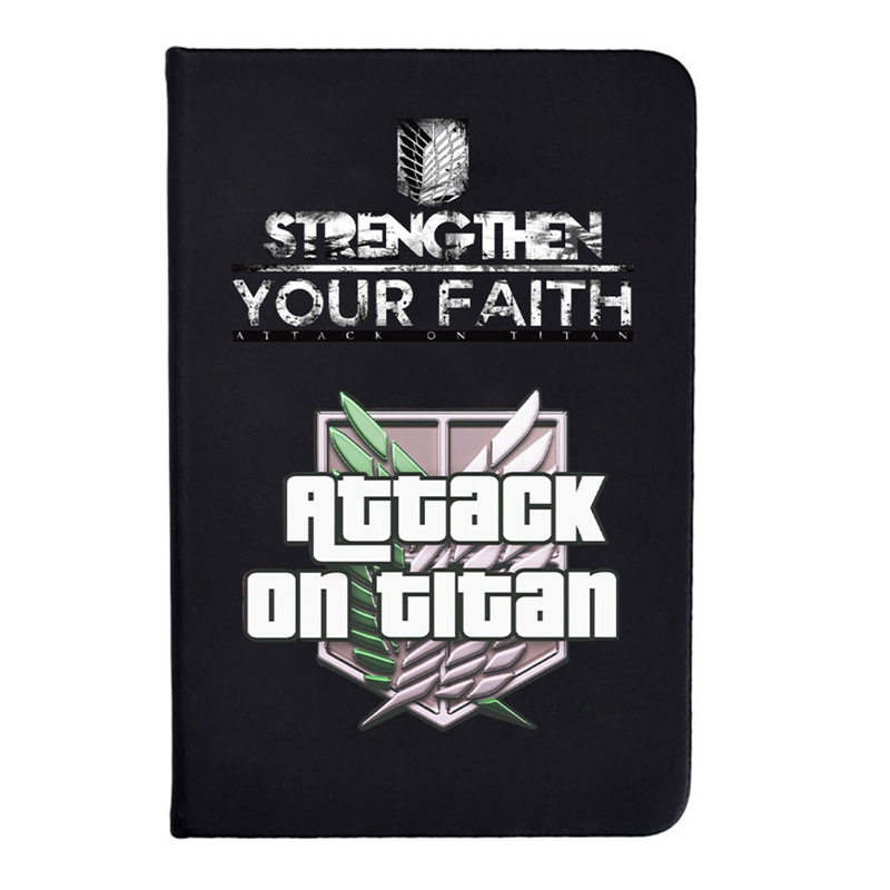 JS Attack On Titan Shingeki No Kyojin Notebook Note Pocket-Book Scouting Legion Emblem Gift Anime