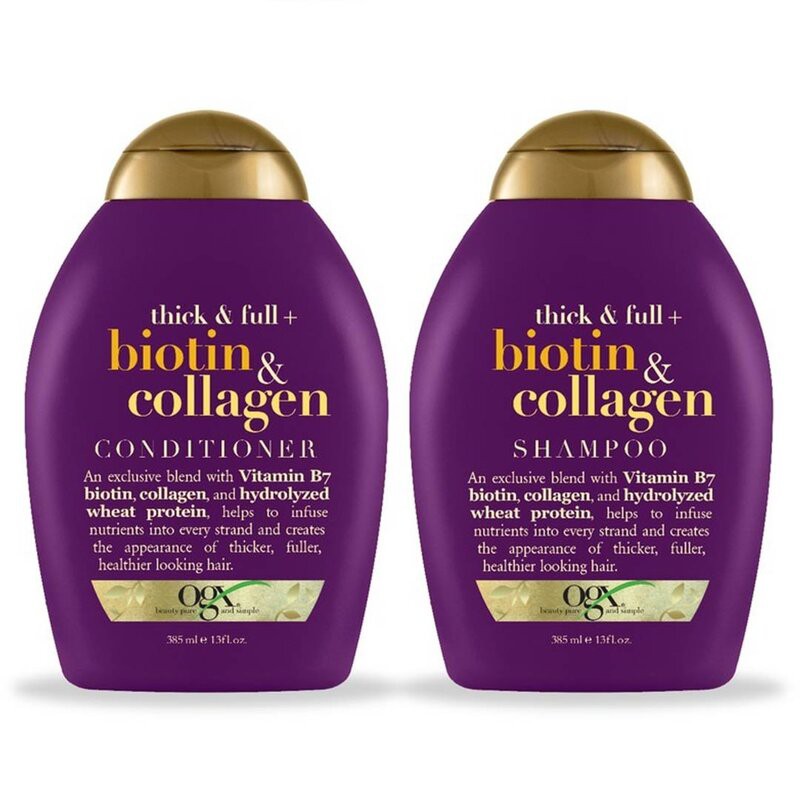 Bộ Gội Xả OGX Biotin & Collagen Làm Dày Tóc Biotin & Collagen Shampoo And Conditioner 2x385ml