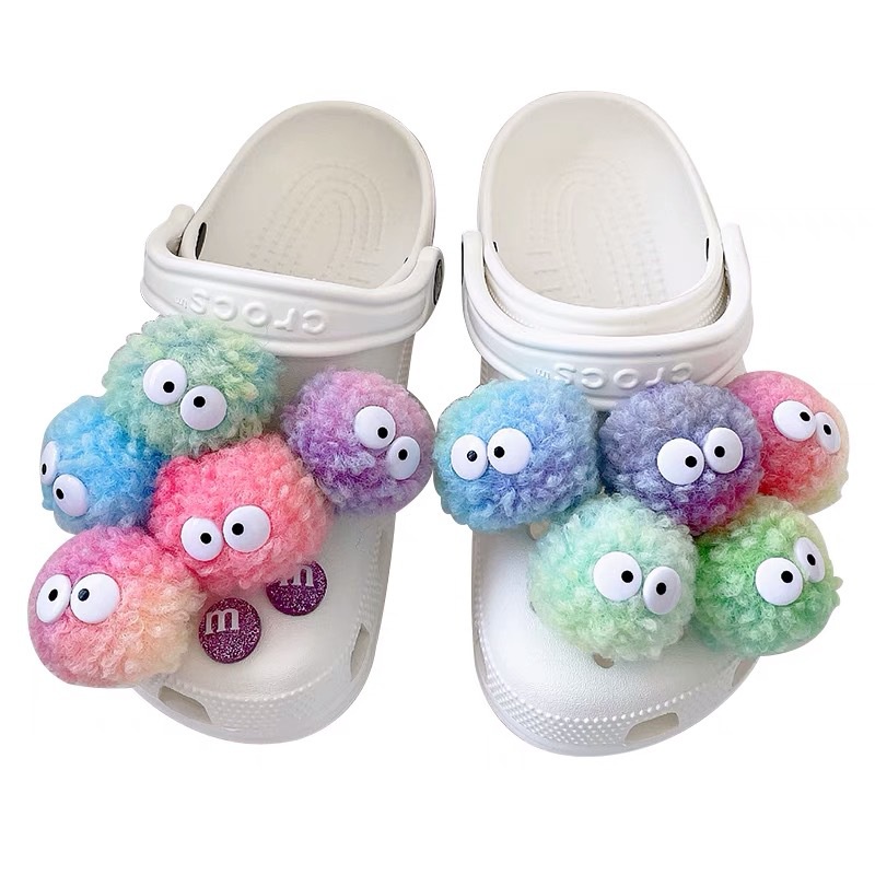 Phụ Kiện Trang Trí Giày Crocs Họa Tiết Hoa Xinh Xắn DIY