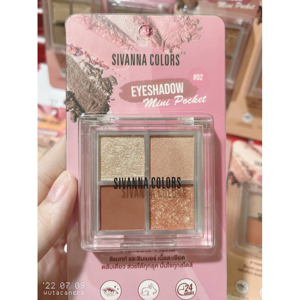 Bảng Phấn Mắt 4 Ô Sivanna Colors Eyeshadow Mini Pocket