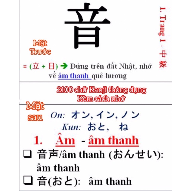 [SALE CHO THI JLPT ] Hơn 2000 Kanji Thông Dụng Cấp Độ N5~N1