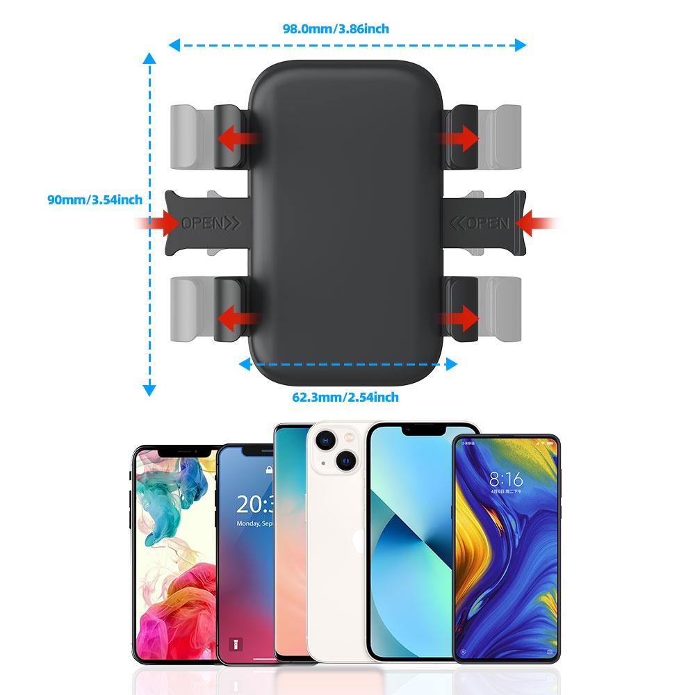 Giá Đỡ Điện Thoại Xoay 360 Độ Thông Dụng Cho Xe Hơi Honda City Jazz Civic Crv Xrv Camry Accord