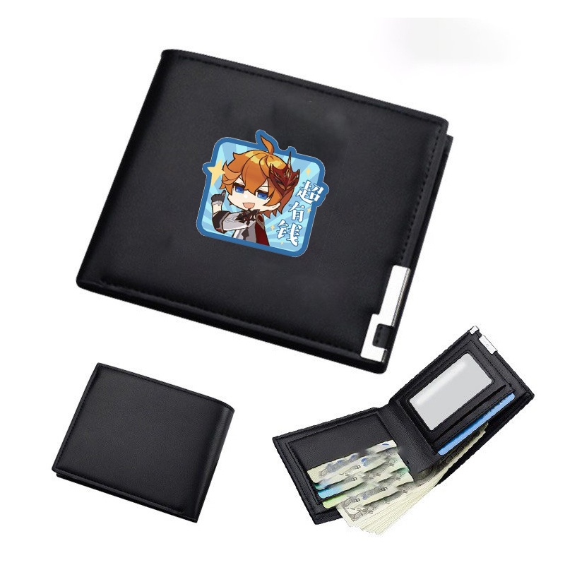 Ví da cầm tay nam nữ in hình NHÂN VẬT GENSHIN IMPACT game chibi anime thời trang M2