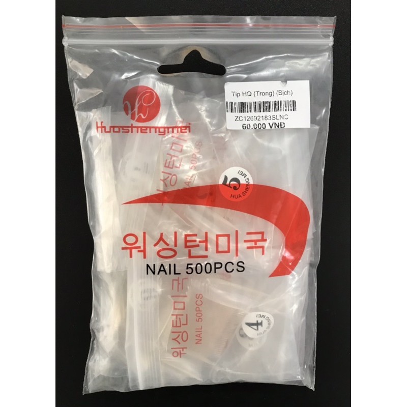 Móng Nối Hàn Quốc Trong/Đục (gói 500 móng)