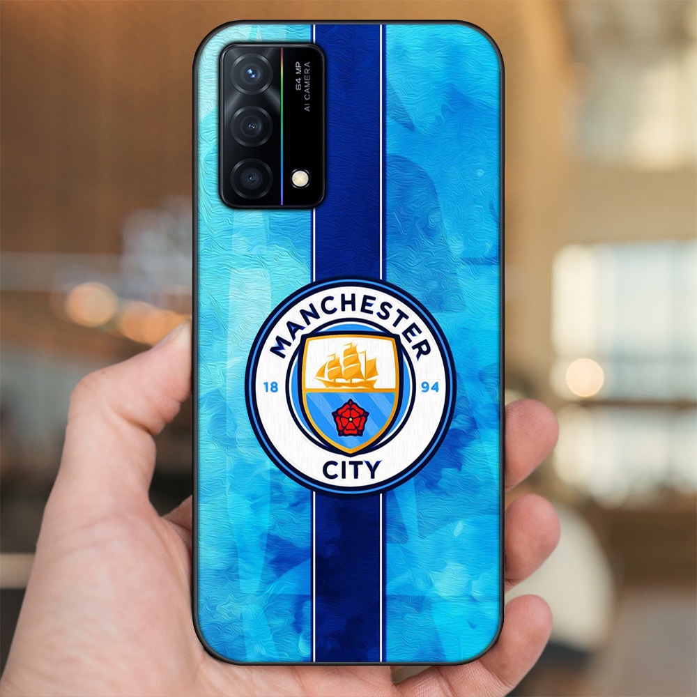 Ốp lưng Oppo K9 viền đen in hình Manchester City MC