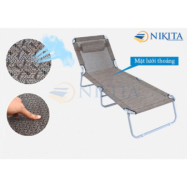 [XẢ KHO 3 NGÀY] Giường xếp văn phòng Nikita NIKA TT04 -Tải trọng 100kg (BH 6 tháng) giường gấp chung cư