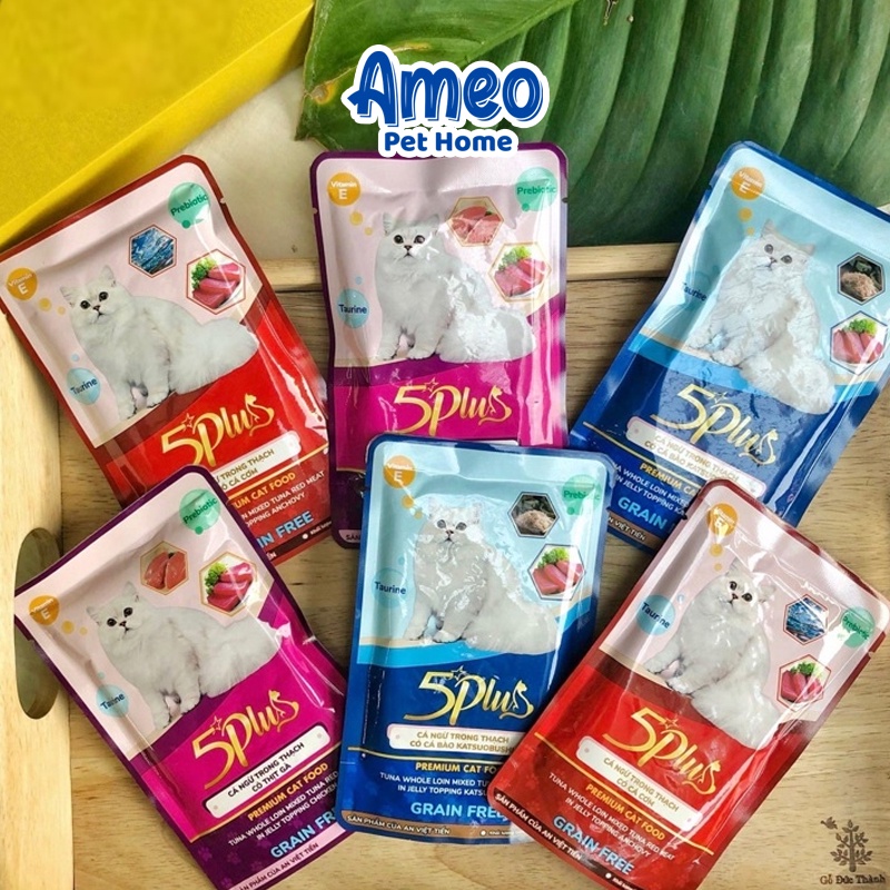 Combo Tiết Kiệm 13 gói - Combo Pate Mix Vị (Whiskas, 5plus, Meowcat, Ciao, AATAS) - Ameo Pet Home