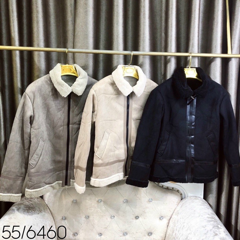 Áo da lộn Full lông cừu siêu chất