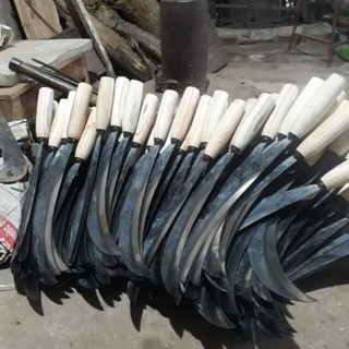 liềm thép dùng gặt lúa, liềm cắt cỏ, lưỡi hái làm cỏ