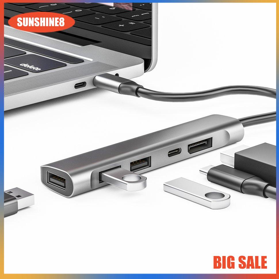 【SUN】Docking Station 5 In 1 4K60Hz Lớn DP DisplayPort Type-c Docking Station