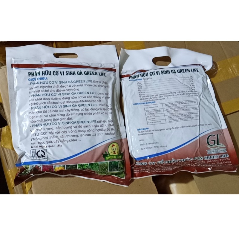 Phân gà hữu cơ vi sinh- phân bón hữu cơ cho hoa, cây cảnh, rau 1kg