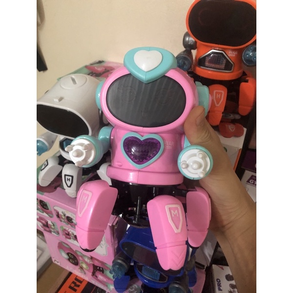 ROBOT ĐỒ CHƠI,ROBOT NHẢY NHÓT CÓ NHẠC,PHÁT SÁNG CỰC HOT CHO BÉ YÊU