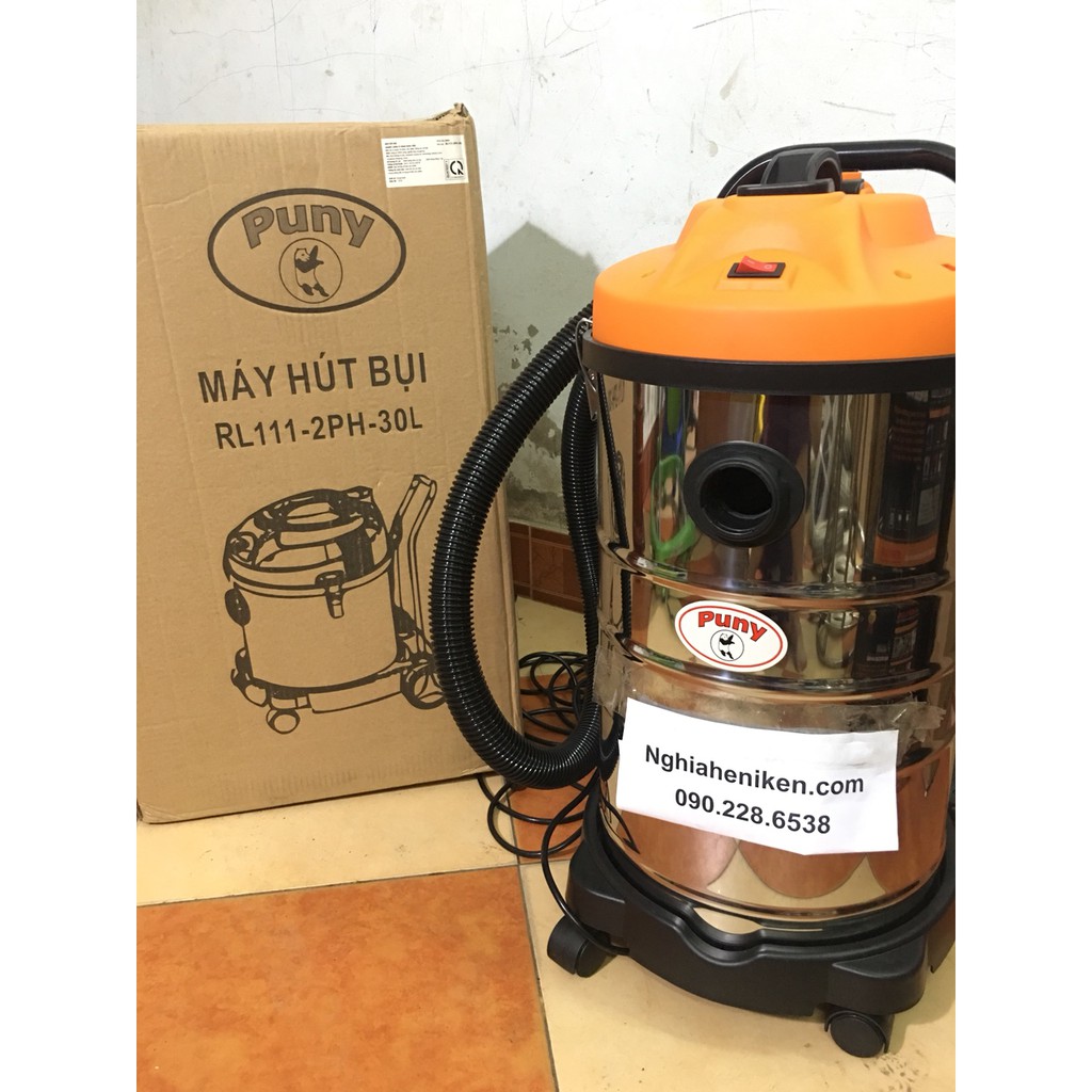 Máy Hút Bụi Công Nghiệp 30L - Máy Hút Bụi Rửa Xe 30 Lít - Puny 1200W - Abg Shop