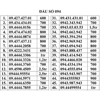 Sim số đẹp giá rẻ