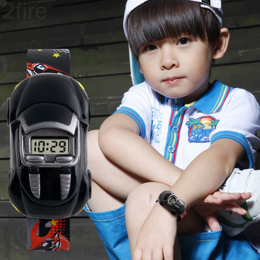 Đồng Hồ Điện Tử Hình Xe Hơi Hoạt Hình Cho Bé | BigBuy360 - bigbuy360.vn