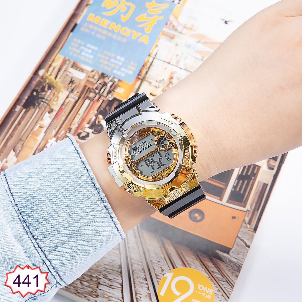 ĐỒNG HỒ NAM HAZO SPORT 441 PHA 2 MÀU ĐIỆN TỬ SIÊU ĐẸP HOT TREND | BigBuy360 - bigbuy360.vn