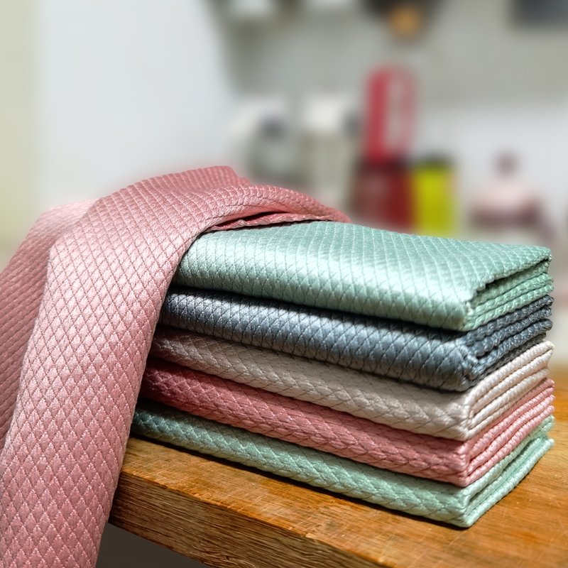 MICROFIBER Set 5 Khăn Vi Sợi Siêu Thấm Hút Vệ Sinh Đa Năng