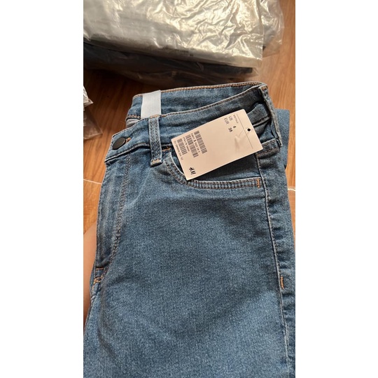 Quần jeans nữ skinny HM hàng sẵn màu xanh nhat