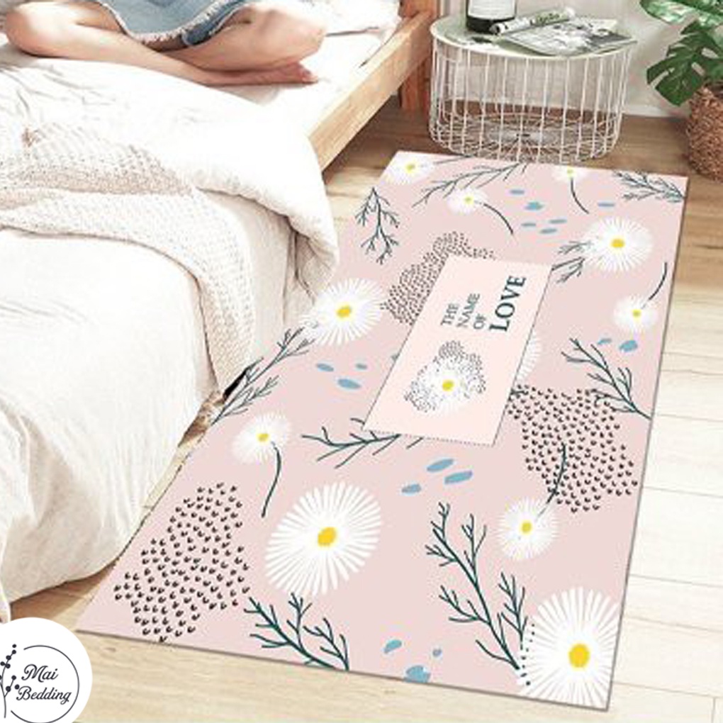 Thảm chân giường 80x200cm thảm văn phòng chất liệu tốt hàng nhập nhiều mẫu mã