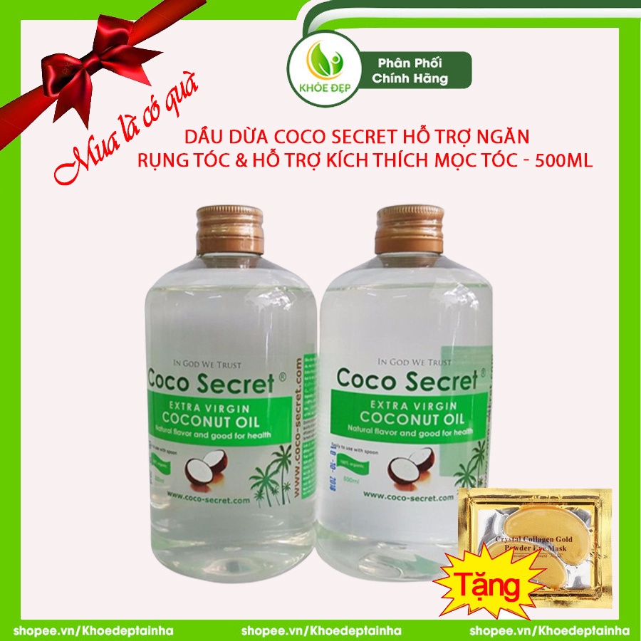 Dầu Dừa Coco Secret Hỗ Trợ Ngăn Rụng Tóc & Hỗ Trợ Kích Thích Mọc Tóc - 500ml