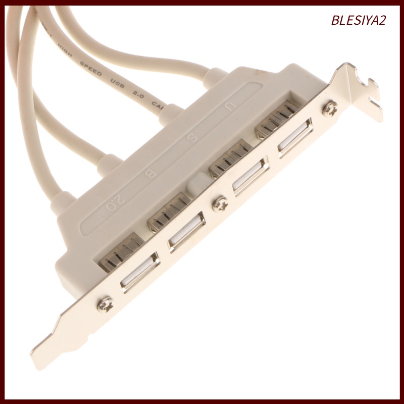 35cm USB 2.0 4-Port Back Panel Slot Bracket 10Pin Motherboard Header Cable