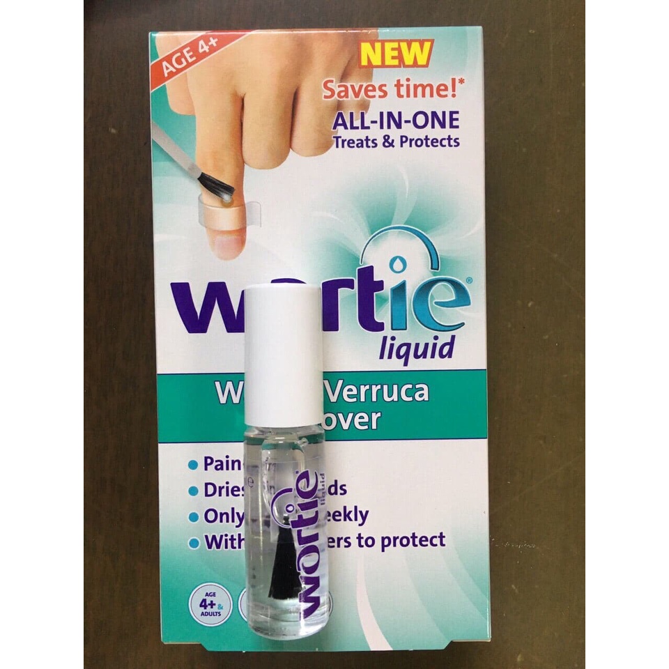 [Hàng chính hãng] Wortie Liquid - Ngăn ngừa mụn cơm ,mụn cóc