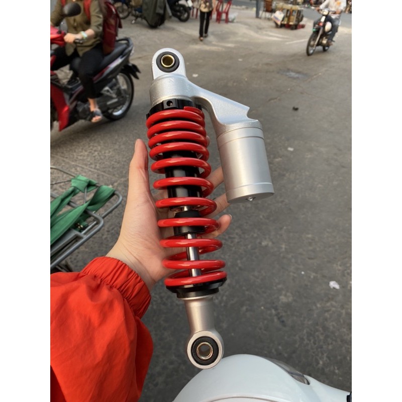 Phuộc sau nitron bình dầu lò xo đỏ cho các xe dream wave sirius jupiter taurus cub 280 cub 330 ..