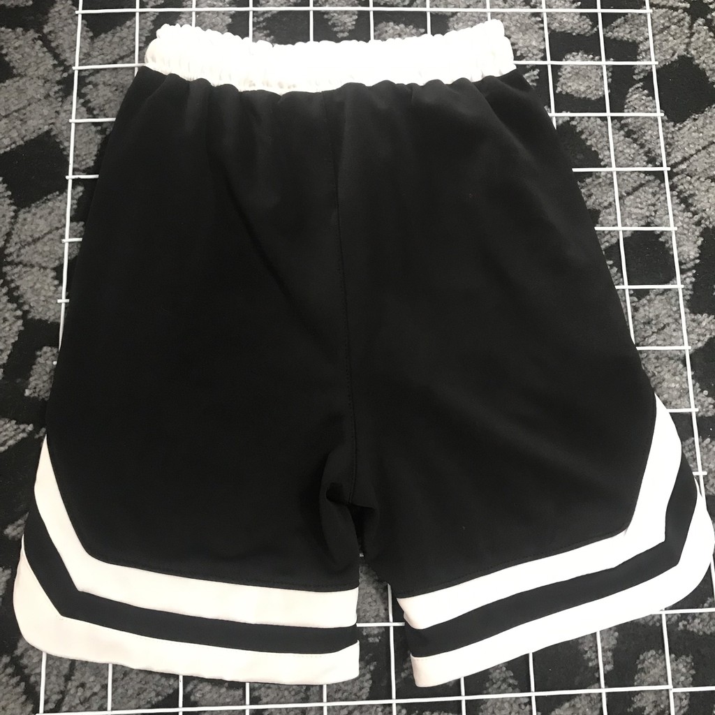 Quần short nam 2V unisex quần đùi nam 2v ngố cạp thun viền thể thao, chất mì hàn cao cấp ulzzang