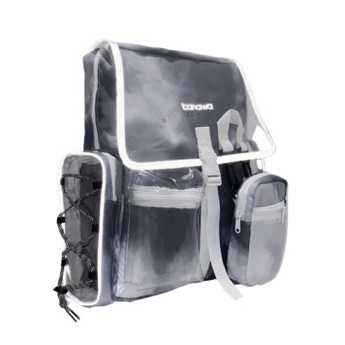 Balo Banawa Đen Tie Dye See Thru Backpack tặng giấy thơm