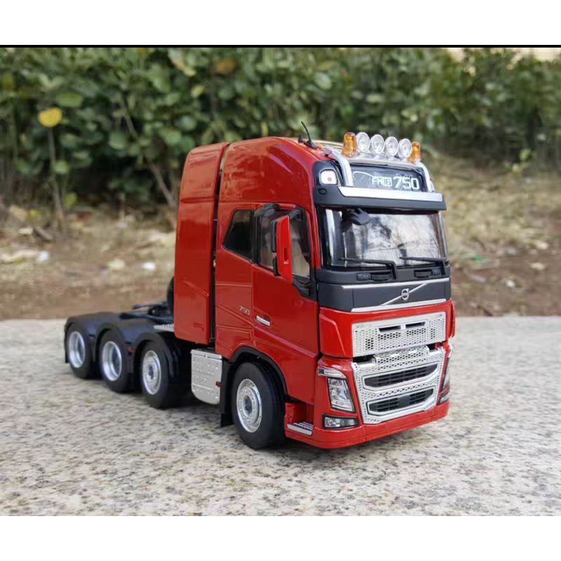 Xe Mô Hình đầu kéo siêu trường Volvo FH16 750 8×4 Kim loại 1:32